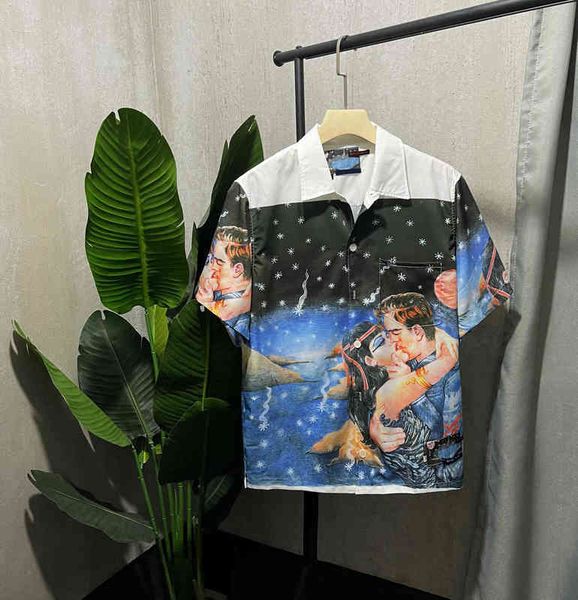 2021 men shirt spring and summer new tide brand casual t-shirt european american fixed-point positioning digital printing comfortable cotton, White;black
2021 men shirt spring and summer new tide brand casual t-shirt european american fixed-point positioning digital printing comfortable cotton, White;black