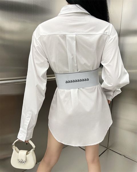 casual long sleeve polo collar dress waist slimming shirt skirt summer and autumndress, White;black
casual long sleeve polo collar dress waist slimming shirt skirt summer and autumndress, White;black