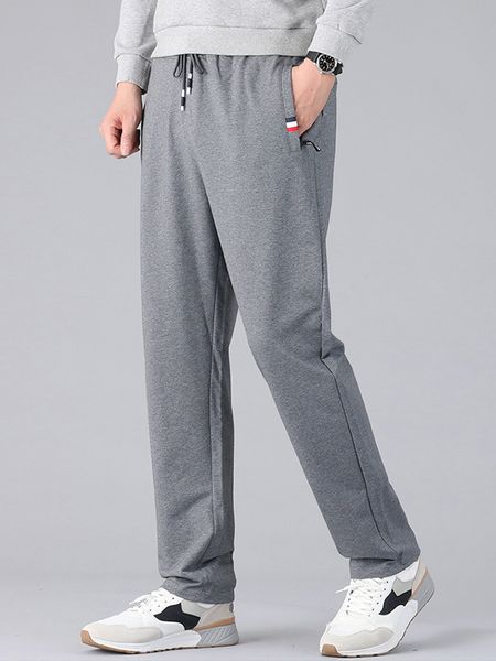 spring summer zip pockets straight cotton sweatpants men sportswear casual long track pants male loose joggers trousers 220719, Black
spring summer zip pockets straight cotton sweatpants men sportswear casual long track pants male loose joggers trousers 220719, Black
