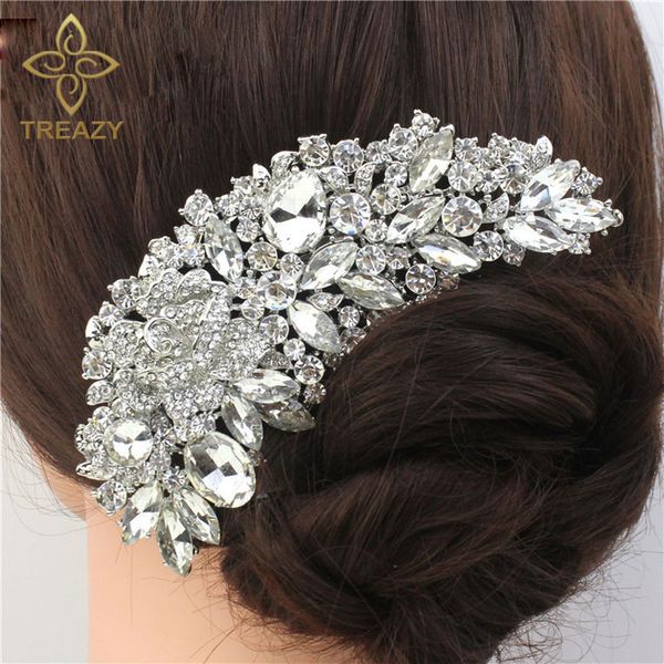 treazy vintage large floral bridal hair combs rhinestones crystal wedding tiara jewelry european design accessories 220719, Slivery;golden
treazy vintage large floral bridal hair combs rhinestones crystal wedding tiara jewelry european design accessories 220719, Slivery;golden