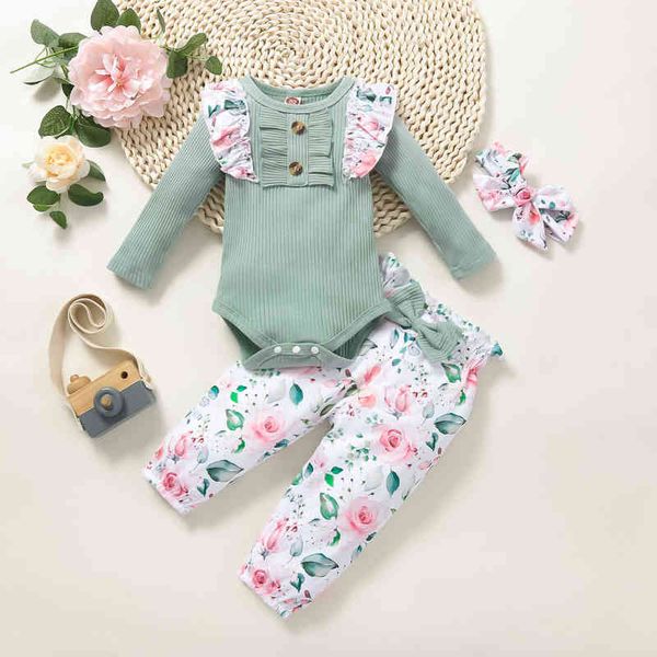 3pcs fall winter newborn baby girl clothes lounge set long sleeve floral pants headband 6 12 18 month kids children outfit aa220323, White
3pcs fall winter newborn baby girl clothes lounge set long sleeve floral pants headband 6 12 18 month kids children outfit aa220323, White