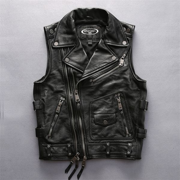 ha-102 super quality mens cool rider cow leather waistcoat genuine cowhide motorcycle stylish vest 201128, Black;white
ha-102 super quality mens cool rider cow leather waistcoat genuine cowhide motorcycle stylish vest 201128, Black;white