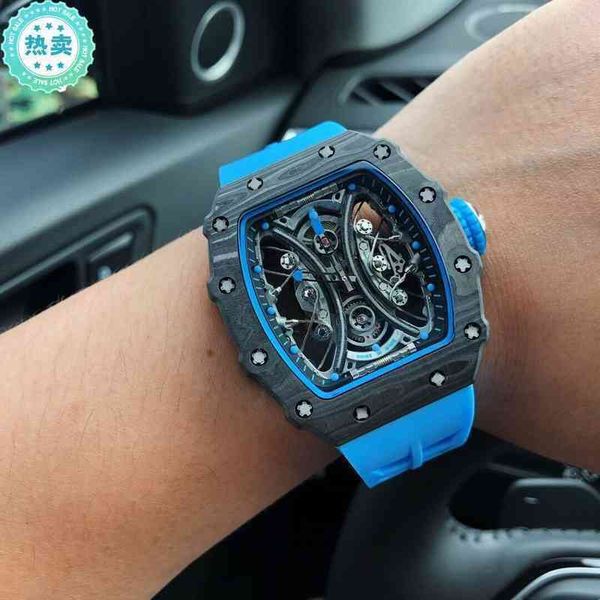 luxury mens mechanics watches richa wristwatch barrel rm53-01 automatic mechanical hollowed out fashion mill carbon fiber men's, Slivery;brown
luxury mens mechanics watches richa wristwatch barrel rm53-01 automatic mechanical hollowed out fashion mill carbon fiber men's, Slivery;brown