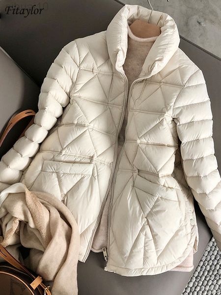fitaylor winter light down short jacket women 90% white duck down warm coat ladies stand collar casual loose solid color outwear l220730, Black
fitaylor winter light down short jacket women 90% white duck down warm coat ladies stand collar casual loose solid color outwear l220730, Black