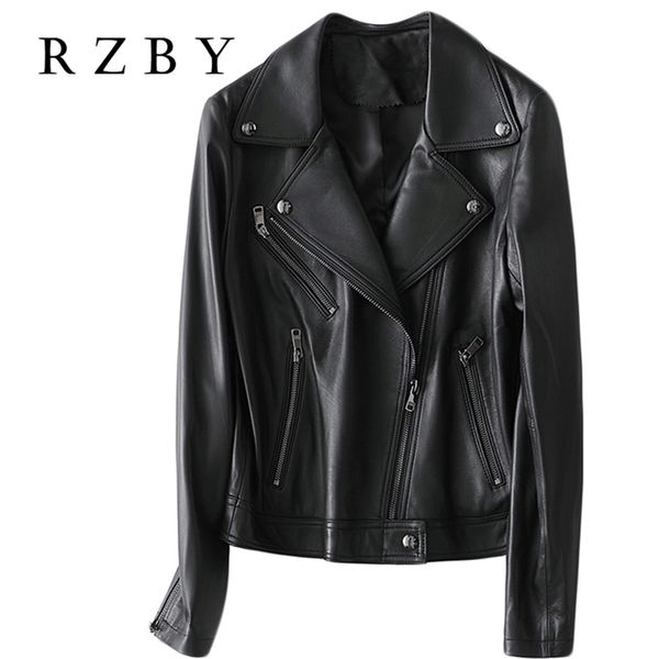 rzby soft sheepskin genuine leather coat black jacket women autumn clothes casual genuine leather jacket fashion 201224
rzby soft sheepskin genuine leather coat black jacket women autumn clothes casual genuine leather jacket fashion 201224
