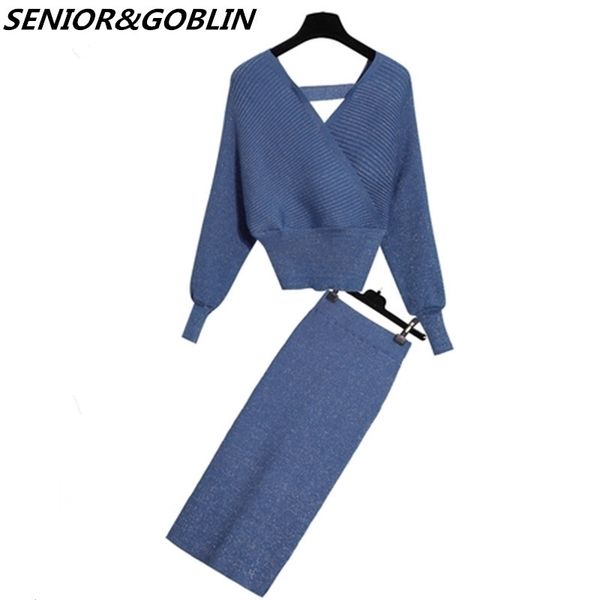 autumn winter 2 piece set women pullovers knitted sweaterelastic high waist pencil long skirts runway suits y200110, White
autumn winter 2 piece set women pullovers knitted sweaterelastic high waist pencil long skirts runway suits y200110, White
