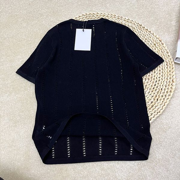 302 2022 runway spring brand same style sweater t shirt short sleeve crew neck white black fashion pullover striped clothes womens xue
302 2022 runway spring brand same style sweater t shirt short sleeve crew neck white black fashion pullover striped clothes womens xue