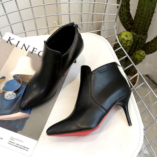 boots shoes ankle thin heels woman dress black microfiber with sole pointy toe pu leather bootie
boots shoes ankle thin heels woman dress black microfiber with sole pointy toe pu leather bootie