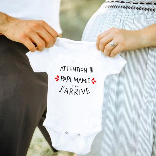 rompers attention grandpa grandma i' coming born baby bodysuit cotton boys girls announcement infant clothes, Blue
rompers attention grandpa grandma i' coming born baby bodysuit cotton boys girls announcement infant clothes, Blue