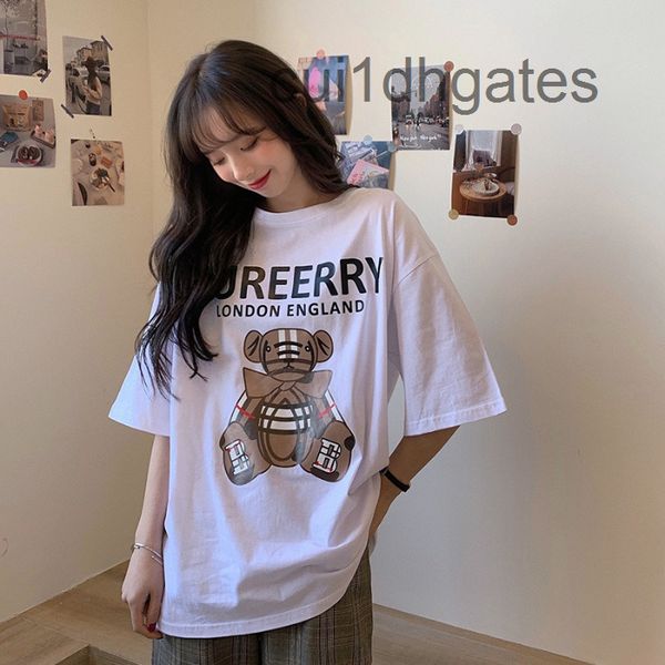 2022 designer b br t shirt 2022 korean version of new bear letter printed short sleeve t-shirt women's casual loose thin five summer, White
2022 designer b br t shirt 2022 korean version of new bear letter printed short sleeve t-shirt women's casual loose thin five summer, White
