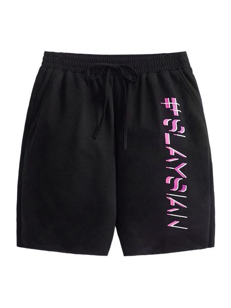 x janis chow letter graphic drawstring waist shorts p4ge#, White;black
x janis chow letter graphic drawstring waist shorts p4ge#, White;black