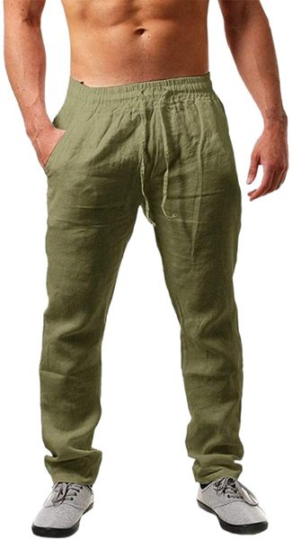 mens linen pants casual loose lightweight drawstring elastic waist summer yoga beach trousers p9ca#, White;black
mens linen pants casual loose lightweight drawstring elastic waist summer yoga beach trousers p9ca#, White;black