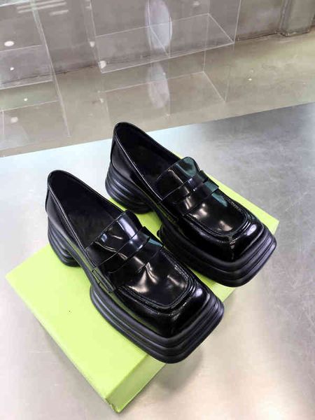 dress shoes small white shoes song yanfei's same style square head thick sole single fashion elevated casual women's trend, Black
dress shoes small white shoes song yanfei's same style square head thick sole single fashion elevated casual women's trend, Black