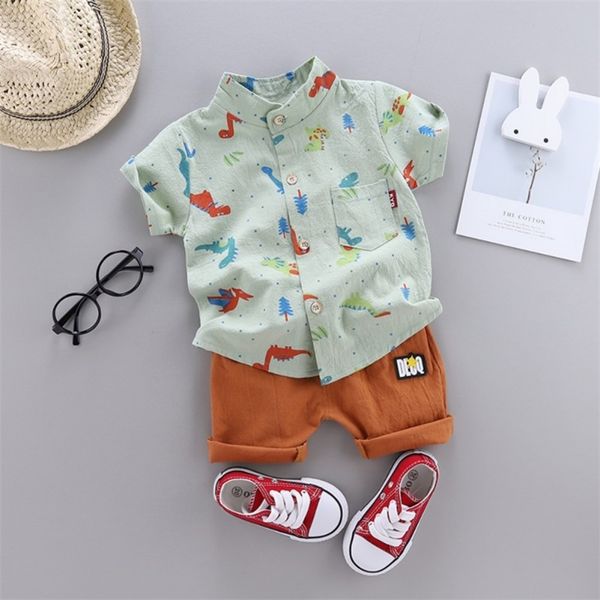 2pcs summer baby boys clothes casual short sleeve cartoon dinosaur tree print t-shirt +shorts costume set 220419, White
2pcs summer baby boys clothes casual short sleeve cartoon dinosaur tree print t-shirt +shorts costume set 220419, White