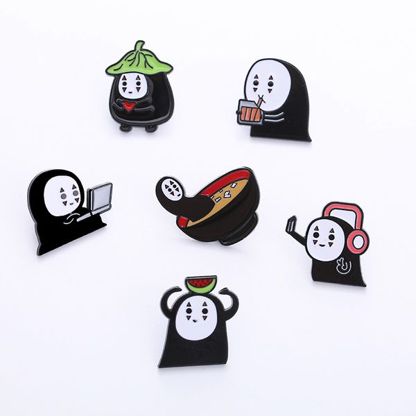 japanese anime brooch for girl spirited away faceless male cartoon character alloy badge gift, Gray
japanese anime brooch for girl spirited away faceless male cartoon character alloy badge gift, Gray