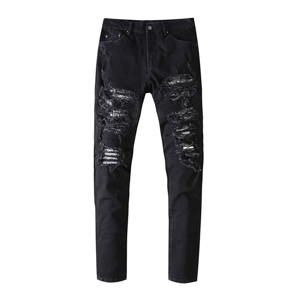 jeans men designer pants for middle waist long scraped hole patch beggar off cotton black slim feet hand drawn good quality high street deni, Blue
jeans men designer pants for middle waist long scraped hole patch beggar off cotton black slim feet hand drawn good quality high street deni, Blue
