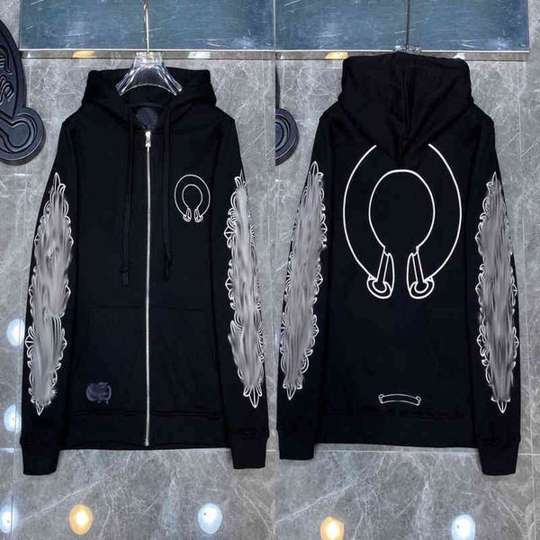 mens fashion designer sweatshirts classic brand ch loose hoodie horseshoe sanskrit print luxury zipper jacket pullover hooded coat women sw, Black
mens fashion designer sweatshirts classic brand ch loose hoodie horseshoe sanskrit print luxury zipper jacket pullover hooded coat women sw, Black