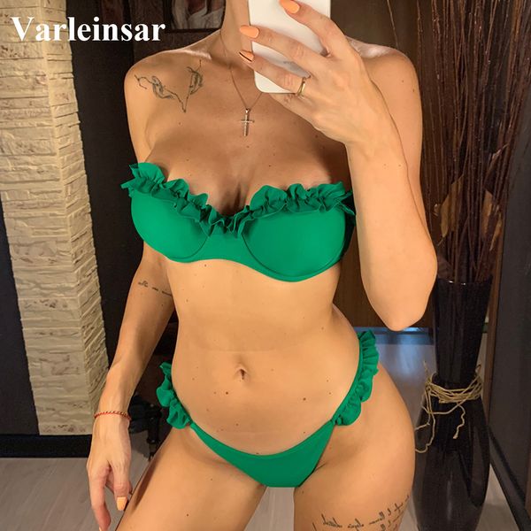 bandeau ruffled frilled push up bikini women swimwear female swimsuittwo-pieces bikini set bather bathing suit swim v1562g, White;black
bandeau ruffled frilled push up bikini women swimwear female swimsuittwo-pieces bikini set bather bathing suit swim v1562g, White;black
