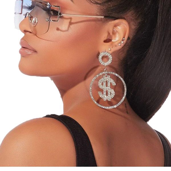 dangle & chandelier stonefans statement dollar money earrings hoop rhinestone jewlery for women crystal bling earring pendant jewellery, Silver
dangle & chandelier stonefans statement dollar money earrings hoop rhinestone jewlery for women crystal bling earring pendant jewellery, Silver