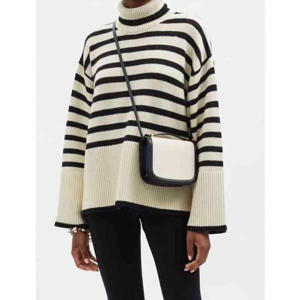 women's knits & tees autumn and winter tote high neck striped wool pullover loose outside wearing lazy comfortable sweater women's, White
women's knits & tees autumn and winter tote high neck striped wool pullover loose outside wearing lazy comfortable sweater women's, White