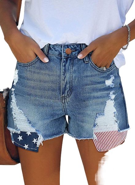 women's denim shorts summer mid waist ripped raw cut hem distressed stretchy jean shorts y4yr#, White;black
women's denim shorts summer mid waist ripped raw cut hem distressed stretchy jean shorts y4yr#, White;black