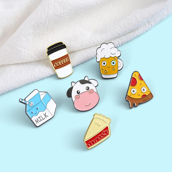 cartoon food theme brooch pins 6pcs/set cute cake milk coffee pizza beer brooches for women enamel pin jewelry metal badges denim shirt bags, Gray
cartoon food theme brooch pins 6pcs/set cute cake milk coffee pizza beer brooches for women enamel pin jewelry metal badges denim shirt bags, Gray