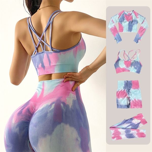 tie dyeing women's sportswear yoga set workout clothes wear sports gym clothing fitness legging bra crop long sleeve gym set 220507, Gray
tie dyeing women's sportswear yoga set workout clothes wear sports gym clothing fitness legging bra crop long sleeve gym set 220507, Gray