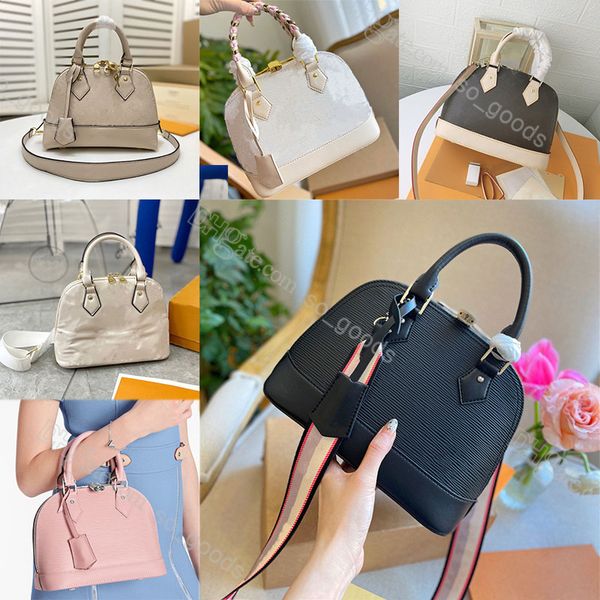 designer alma bb leather shoulder bags luxurious fashion crossbody epi handbag shell purse handbags black pink embossed bag
designer alma bb leather shoulder bags luxurious fashion crossbody epi handbag shell purse handbags black pink embossed bag