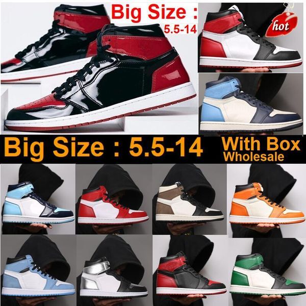 women men big size 36-48 large basketball shoes 1 bred patent 1s white university blue satin black toe pine green mid banned dark mocha
women men big size 36-48 large basketball shoes 1 bred patent 1s white university blue satin black toe pine green mid banned dark mocha