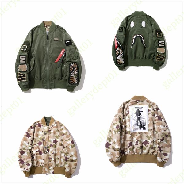 reversible men jacket designer coat shark flight suit windbreak varsity arc jackets military multi pocket shark button letter print hooded c, Black;brown
reversible men jacket designer coat shark flight suit windbreak varsity arc jackets military multi pocket shark button letter print hooded c, Black;brown
