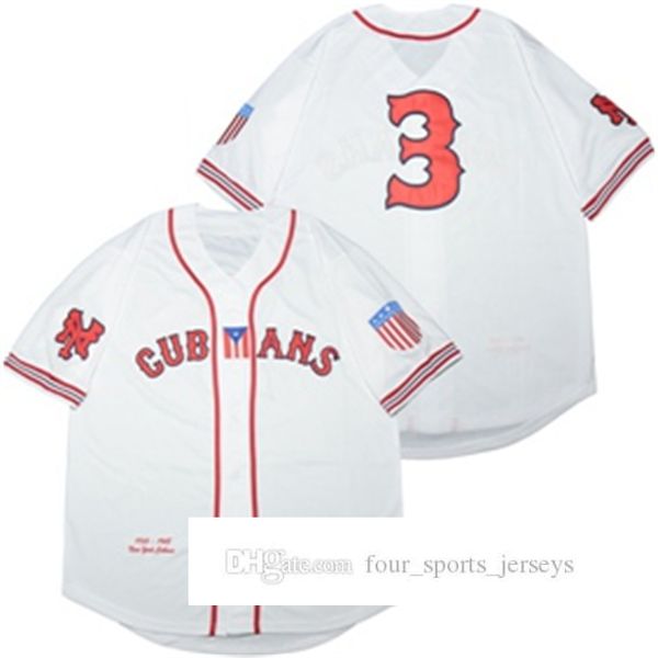 cubans button-down movie baseball jersey white, Blue;black
cubans button-down movie baseball jersey white, Blue;black