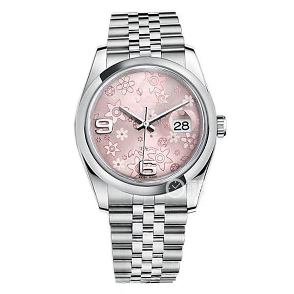 asian watch 2813 sports automatic mechanical ladies watchs 36mm pink pattern dial fashion luxury digital watch 116200 folding buckle wristwa, Slivery;brown
asian watch 2813 sports automatic mechanical ladies watchs 36mm pink pattern dial fashion luxury digital watch 116200 folding buckle wristwa, Slivery;brown