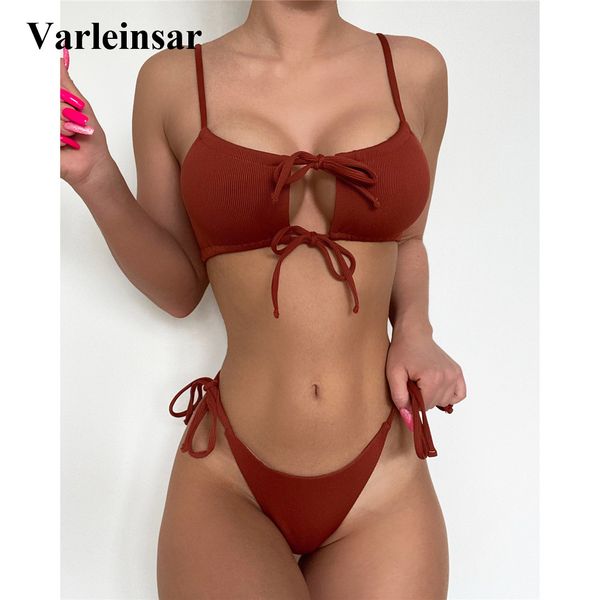 2022 lace up ribbed brazilian bikini female swimsuit women swimwear two-pieces bikini set bather bathing suit swim v3044, White;black
2022 lace up ribbed brazilian bikini female swimsuit women swimwear two-pieces bikini set bather bathing suit swim v3044, White;black