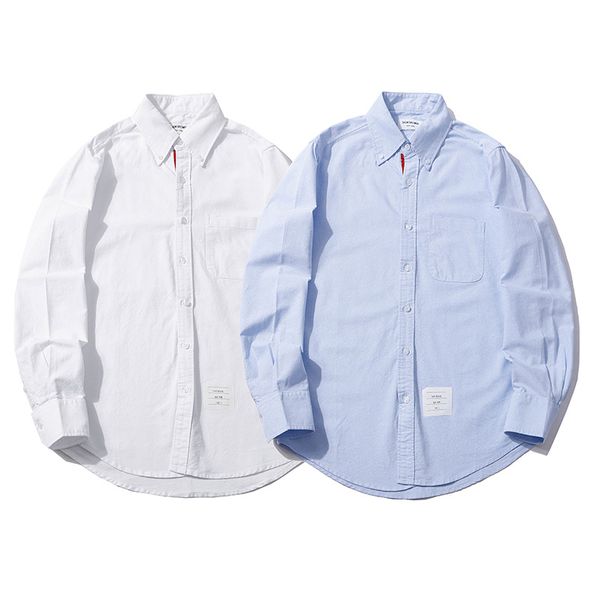 men's women's tb006 long sleeve shirt new couple splicing lapel cotton loose casual business denim jacket, White
men's women's tb006 long sleeve shirt new couple splicing lapel cotton loose casual business denim jacket, White