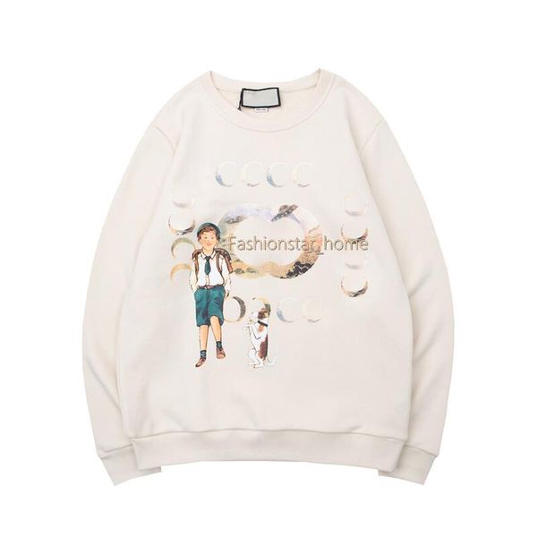 22ss italy new classic letter boy cartoon printed sweatshirt early autumn winter limited man women crewneck pullover fashion high end design, Black
22ss italy new classic letter boy cartoon printed sweatshirt early autumn winter limited man women crewneck pullover fashion high end design, Black