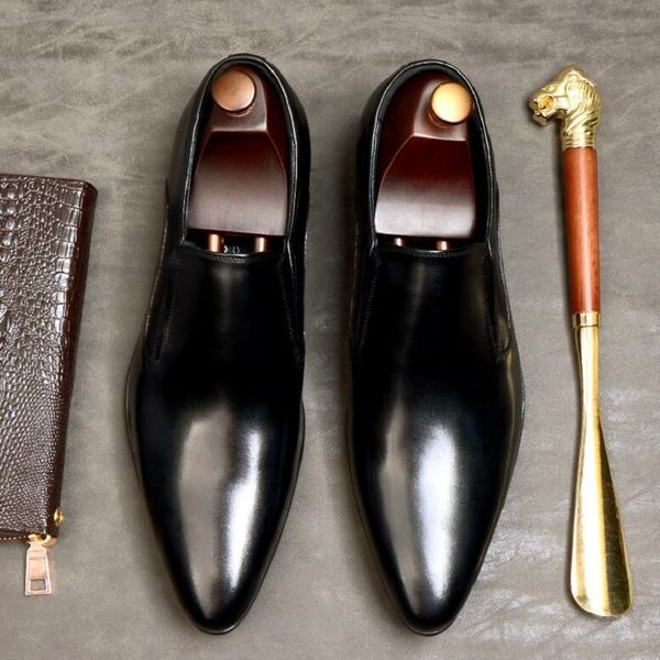 new spring/autumn luxury handmade slip-on shoes genuine leather dress oxford flat original brand men shoes da040, Black
new spring/autumn luxury handmade slip-on shoes genuine leather dress oxford flat original brand men shoes da040, Black