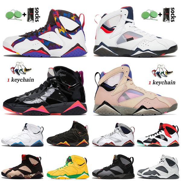 2022 fashion women men jorda 7 basketball shoes with socks jumpman 7s psgs sapphire black patent citrus oregon ducks raptor sweater jorden7s, White;red
2022 fashion women men jorda 7 basketball shoes with socks jumpman 7s psgs sapphire black patent citrus oregon ducks raptor sweater jorden7s, White;red