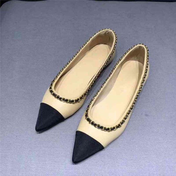 boots early spring classic small fragrance chain versatile flat sole single shoes women's color matching light mouth style, Black
boots early spring classic small fragrance chain versatile flat sole single shoes women's color matching light mouth style, Black