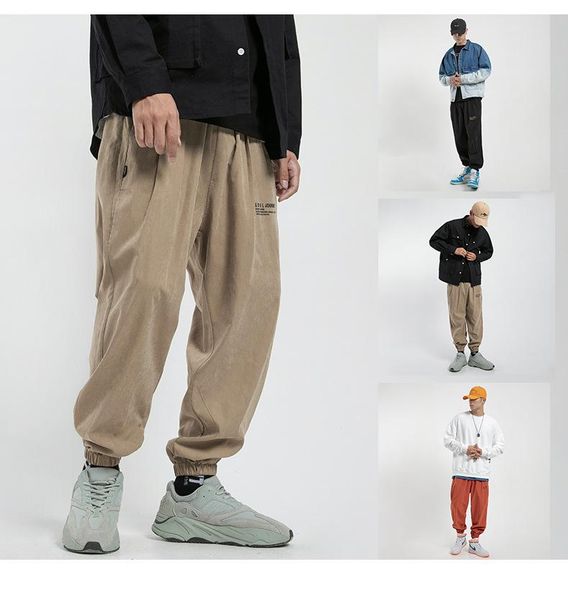 men's pants men's casual autumn street fashion sweatpants solid color harem pant men loose jogging streetwear hip hop, Black
men's pants men's casual autumn street fashion sweatpants solid color harem pant men loose jogging streetwear hip hop, Black