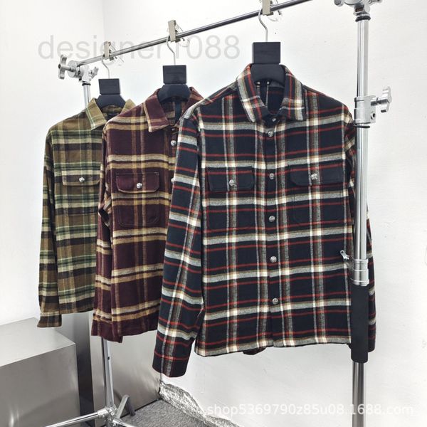men's tracksuits designer correct ch krogard street fashion brand workdog silver button yarn dyed plaid casual flannel shirt 6oyl, Gray
men's tracksuits designer correct ch krogard street fashion brand workdog silver button yarn dyed plaid casual flannel shirt 6oyl, Gray