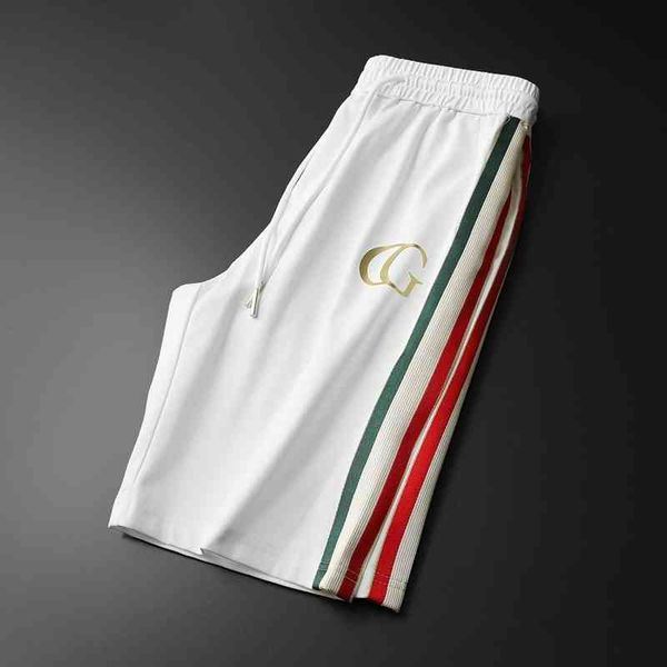 men's fashion trend new personality casual brand shorts wholesale 2022 summer ribbon printed, White;black
men's fashion trend new personality casual brand shorts wholesale 2022 summer ribbon printed, White;black