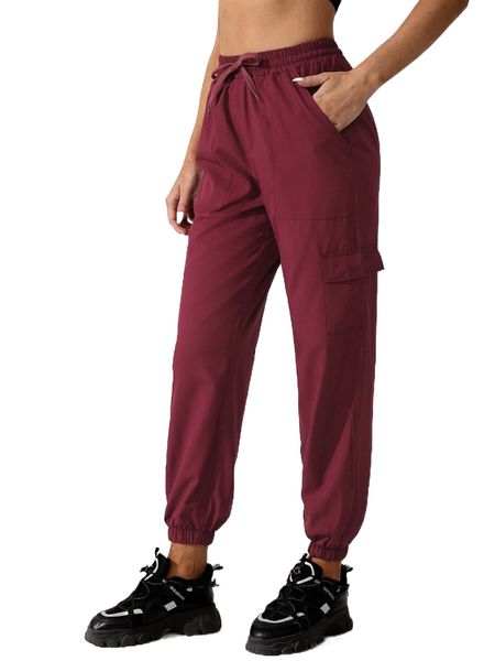 breathable softness flap pocket sports pants o61o#, Gray