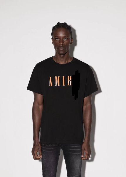 designer t shirts amirs 2022 version orange printing am letter pure cotton tide brand men's short sleeve, White;black
designer t shirts amirs 2022 version orange printing am letter pure cotton tide brand men's short sleeve, White;black