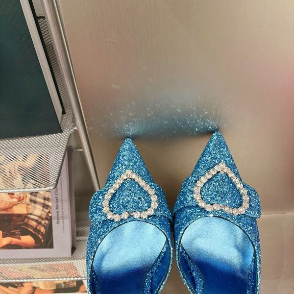 2022 new sandal women's shoes fashion pointed love diamond sequined high heels female brand design joker fairy slippers, Black
2022 new sandal women's shoes fashion pointed love diamond sequined high heels female brand design joker fairy slippers, Black