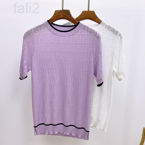 women's t-shirt designer summer new full body letter hollowed out sweater pullover casual women's silk round neck thin short sleev, White
women's t-shirt designer summer new full body letter hollowed out sweater pullover casual women's silk round neck thin short sleev, White