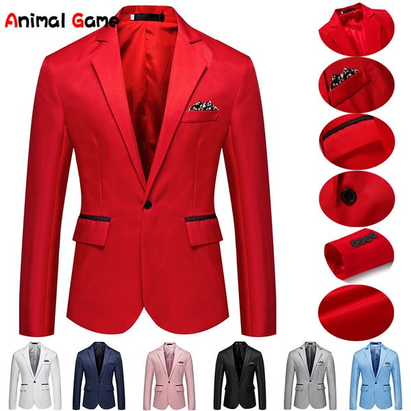 men slim fit office blazer mens jacket wedding dress casual business male suit coats elegant suit man jackets for men' 220409, White;black
men slim fit office blazer mens jacket wedding dress casual business male suit coats elegant suit man jackets for men' 220409, White;black