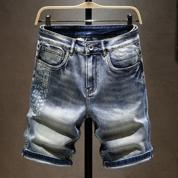 summer men's stretch short jeans fashion casual slim fit elastic denim shorts male brand clothes 220721, White;black
summer men's stretch short jeans fashion casual slim fit elastic denim shorts male brand clothes 220721, White;black