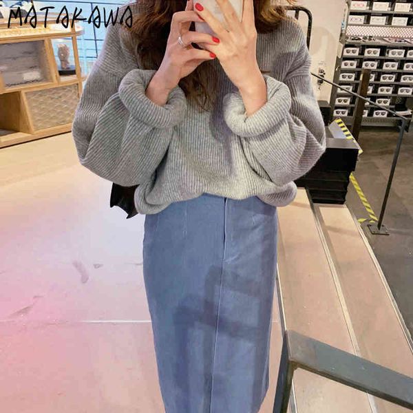 chic autumn and winter woman sweaters round neck loose knit sweater korean fall women 210506, White;black
chic autumn and winter woman sweaters round neck loose knit sweater korean fall women 210506, White;black