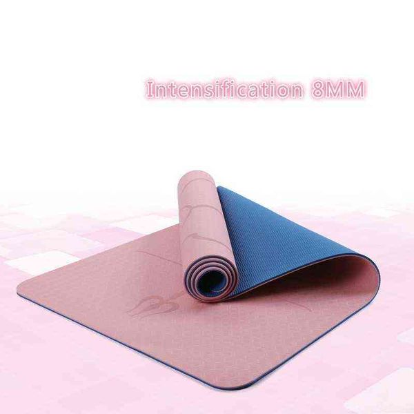 tpe yoga double layer non-slip mat yoga exercise pad with position line for fitness gymnastics and pilates sports pilates mats t220802
tpe yoga double layer non-slip mat yoga exercise pad with position line for fitness gymnastics and pilates sports pilates mats t220802