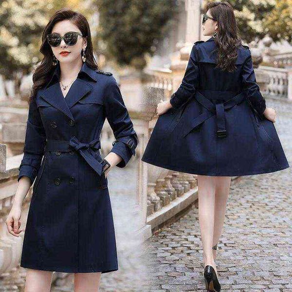 women's trench coats 2021 autumn women classic double breasted slim british style ladies outerwear windbreaker medium length coat t2208, Tan;black
women's trench coats 2021 autumn women classic double breasted slim british style ladies outerwear windbreaker medium length coat t2208, Tan;black